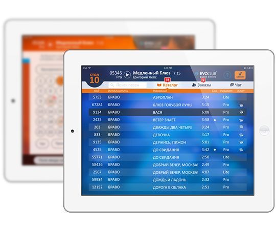 Система Evoclub для iPad
