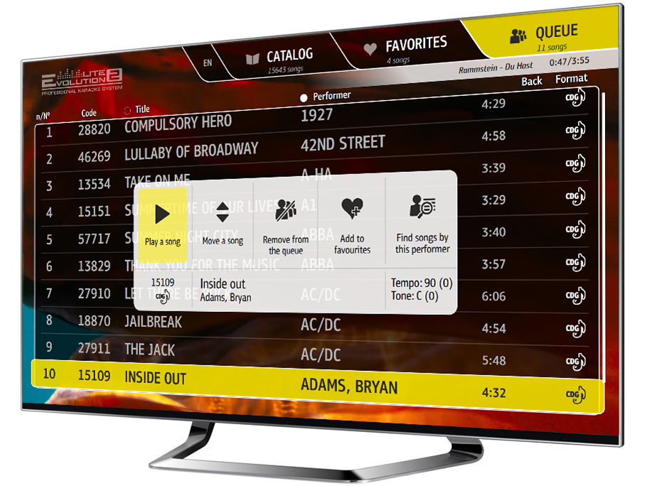 Evolution Lite2 interface