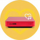 караоке система Evobox для дома красная